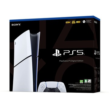 更輕、更薄、更方便！【PlayStation】PlayStation®5 Slim 薄型 數位版主機 (CFI-2018B01) 男生禮物