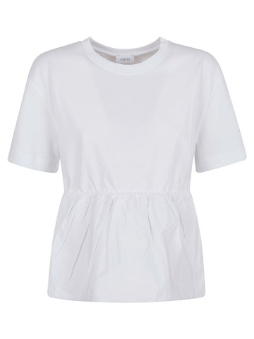 Patou Mix Fabric Volume Tshirt