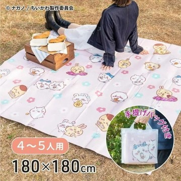 吉伊卡哇 麵包超人 超人氣野餐墊 附收納袋 180cm 4~5人用 遊戲墊 露營 賞櫻 野餐  日本進口 三麗鷗
