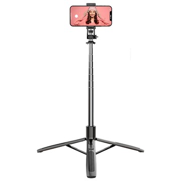 好拾選物 一體式自拍桿三腳架 360°旋轉 1.58m超廣角拉伸 藍牙遙控器  1個  selfie