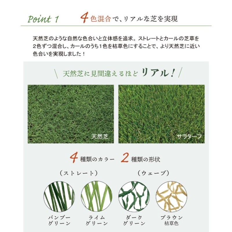 人工芝 2m×5m 施工方法 diy ロール 13mm(枯草なし2色)2m×5m サラターフ 防炎認証済 人工芝2ｍ ジョイント 室内 庭 マット  ゴルフ練習 ゴルフマット