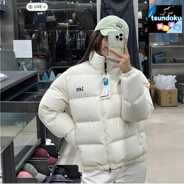 【韓版潮牌】LEE羽絨服 麵包服 撞色外套 立領短款 加厚保暖 白鴨絨填充 休閒百搭 冬季時尚女裝