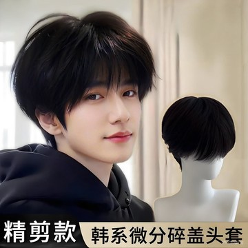 1月現貸✈️假髮男生日常微分碎蓋短髮韓版帥氣髮型男款自然蓬鬆仿真男士頭套 INN5