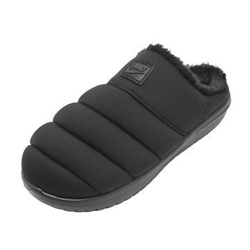 Nike 懶人鞋 Burrow SE 男鞋 女鞋 黑 拖鞋 保暖 麵包鞋 毛絨 HV8561-002