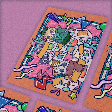 【插畫明信片/卡片】再次搬家