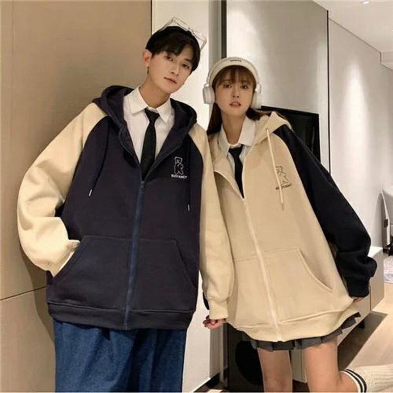 ペアルック パーカー 春秋 ブランド ペアルック カップル お揃い 服