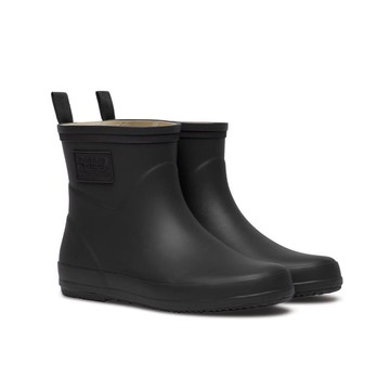韓國 ROCKFISH EBBY RAIN BOOTS SHORT 女款 簡約素面短筒雨靴 黑色BLACK
