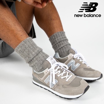 【New Balance】 NB 復古運動鞋_中性_灰色_ML574EVG-D楦 574 (IU/大谷翔平著用款)