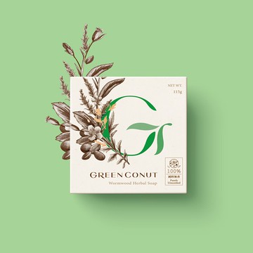 GREENCONUT綠果 艾草穩心皂 安撫放鬆