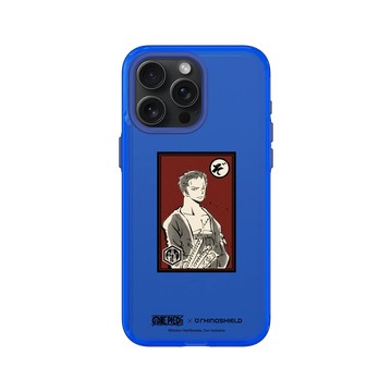 iPhone 15 Pro Max Clear 激光藍 - 航海王 One Piece - 角色畫框系列-索隆
