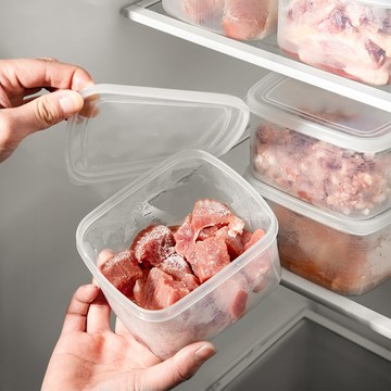 荷生活食品級pp材質肉類分裝盒 冰箱食材冷凍冷藏分類保鮮盒