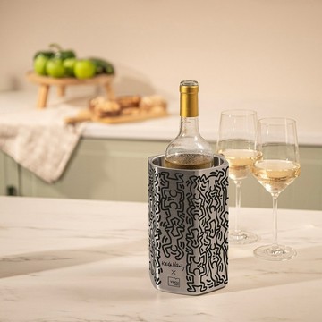 荷蘭 Vacu Vin Hive雙層不鏽鋼保冷冰桶(Keith Haring1.5L)