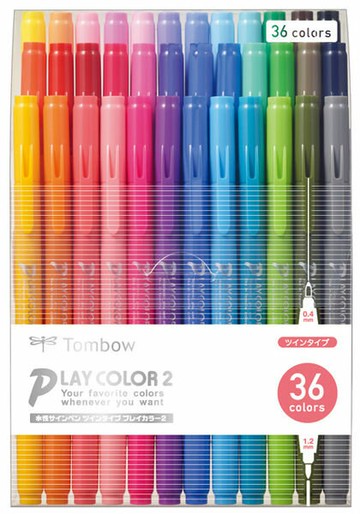TOMBOW GCB-013 雙頭彩色筆36色(空運到貨)