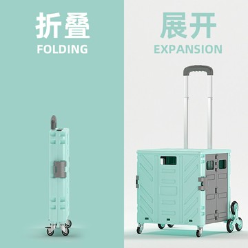 買菜小拉車便攜折疊購物車春游野餐推車露營拉桿車拉貨取快遞拖車