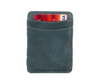 【Hunterson】經典皮夾-灰 HU-S1RFID-GRY