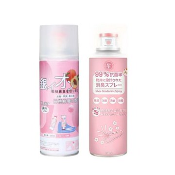 360°全方位銀離子鞋襪除臭噴霧260ml  (超值2入)