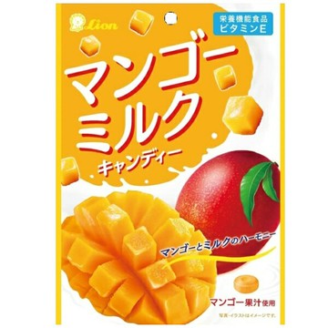 【江戶物語】LION 獅王 芒果牛奶風味糖 59g 硬糖 芒果糖 牛奶糖 Mango Milk 水果糖 日本原裝進口