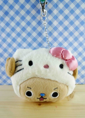 【震撼精品百貨】ONE PIECE&HELLO KITTY_聯名海賊王喬巴&凱蒂貓系列~造型包附練-頭