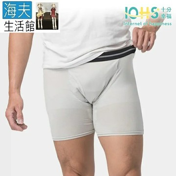 【海夫生活館】IOHS十分幸福 日本速吸男性尿用內褲 舒適灰L(50CC)