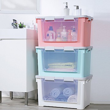 KEYWAY 聯府 梅莉莎雙開式收納箱附輪70L -3入組