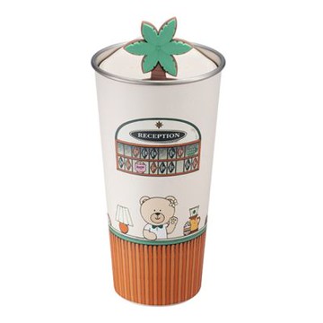 星巴克 小熊棕梠樹不鏽鋼杯