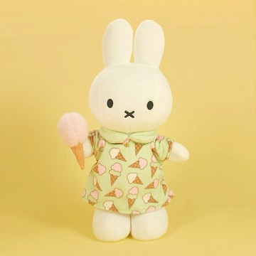 BON TON TOYS｜Miffy米菲兔填充玩偶- 甜筒洋裝 24cm
