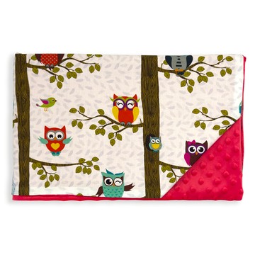 La Millou 巧柔毯 100%聚酯纖維  100 x 80cm  樹屋貓頭鷹