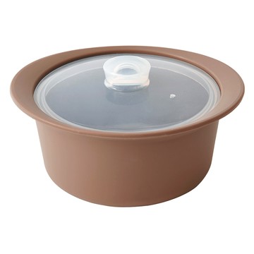 Firgi 多用途副食品蒸鍋 550ml  蒸鍋 + 鍋蓋  1個  灰棕色