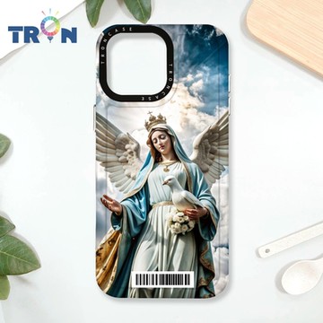 TRON iPhone 16 Pro Max 聖母寫實派 防摔太空載具殼 透白 軟硬 手機殼