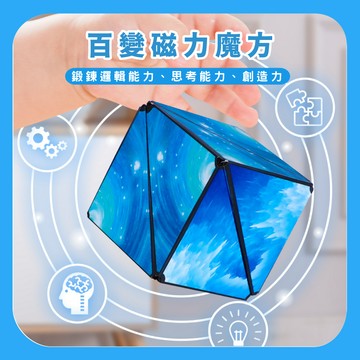 【解壓玩具】百變磁力魔方無限魔方｜幾何變形魔術方塊