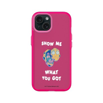 iPhone 15 Clear 粉漾桃 - 瑞克和莫蒂 Rick and Morty - Show Me What You Got