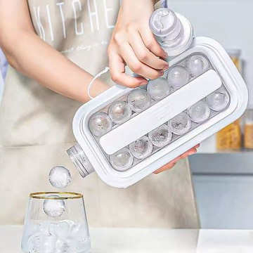 👉居家生活好物👉冰球製冰模具冰塊冰格球形水壺家用硅膠儲冰盒冰箱凍冰袋儲冰神器