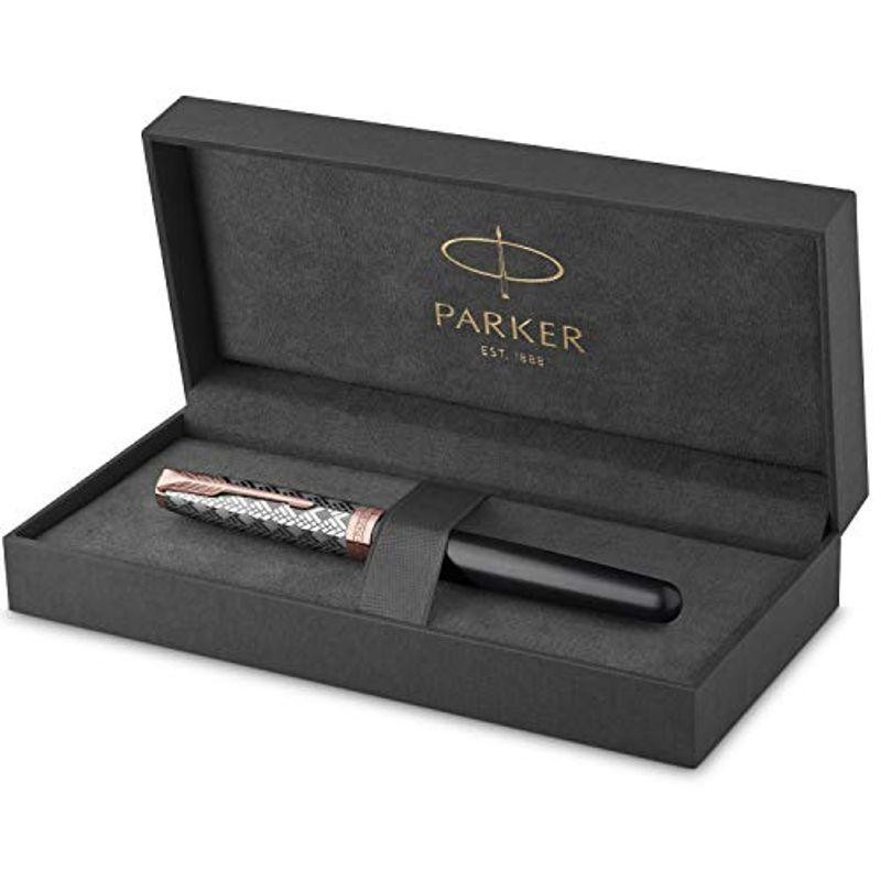 PARKER パーカー公式 ソネット プレミアム 万年筆 M 中字 高級 ブランド ギフト ペン先 18金 メタル&グレイPGT 21197 |  LINEブランドカタログ