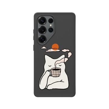 Galaxy S25 Ultra SolidSuit 黑 - ilovedoodle (Lim Heng Swee) - Coffee Cat: 貓在耍廢