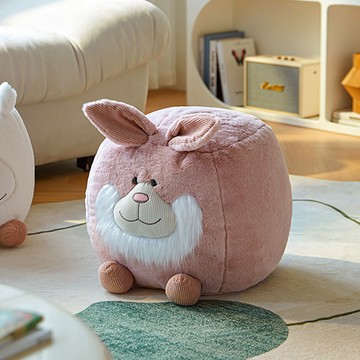 林氏木業萌寵動物小坐凳 LS742-小粉兔