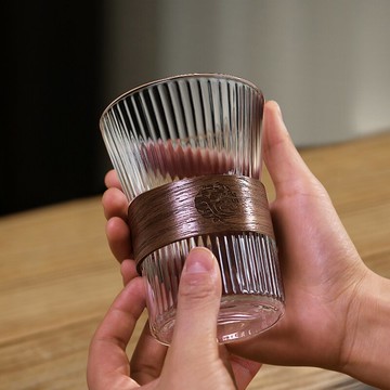 玻璃咖啡杯歐式小奢華復古掛耳咖啡專用杯日式輕奢手沖下午茶套裝