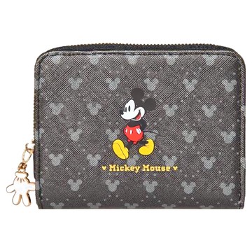 Disney 迪士尼 經典米奇短夾 合成皮革 黑色 1個 長 12.3...  長 12.3 公分  寬 3 公分  高 9.5 公分  鈔票夾層 × 1  透明卡層 × 1  卡片層 × 14  外卡片層 × 1  零錢拉鍊隔層 × 1