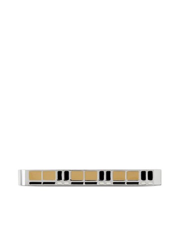 Burberry - check-detail engraved tie pin - men - Palladium Plated Brass - One Size - Neutrals