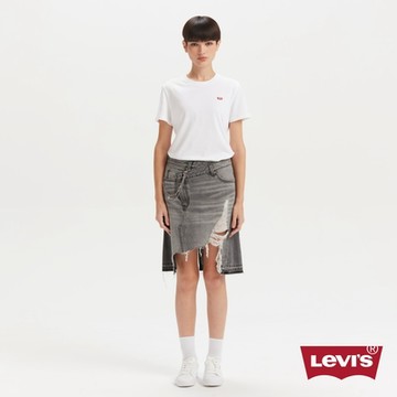 Levi s 女款 牛仔裙 ROCK&ROLL系列 破壞裙襬設計 丹寧牛仔長裙 熱賣單品