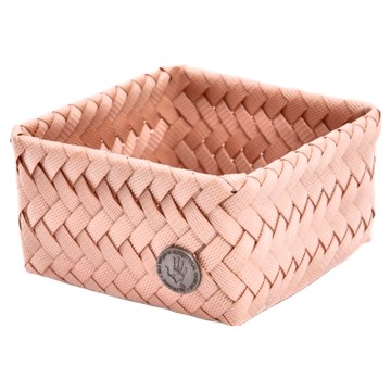 Handedby Fit 編織方形分隔籃 tiny  12 x 12 x 7cm  粉色  1個