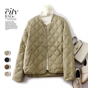 【韓國K.W.】韓國空運頂極時髦輕薄羽絨顯瘦外套(保暖/升溫/羽絨棉/連帽/中長版)