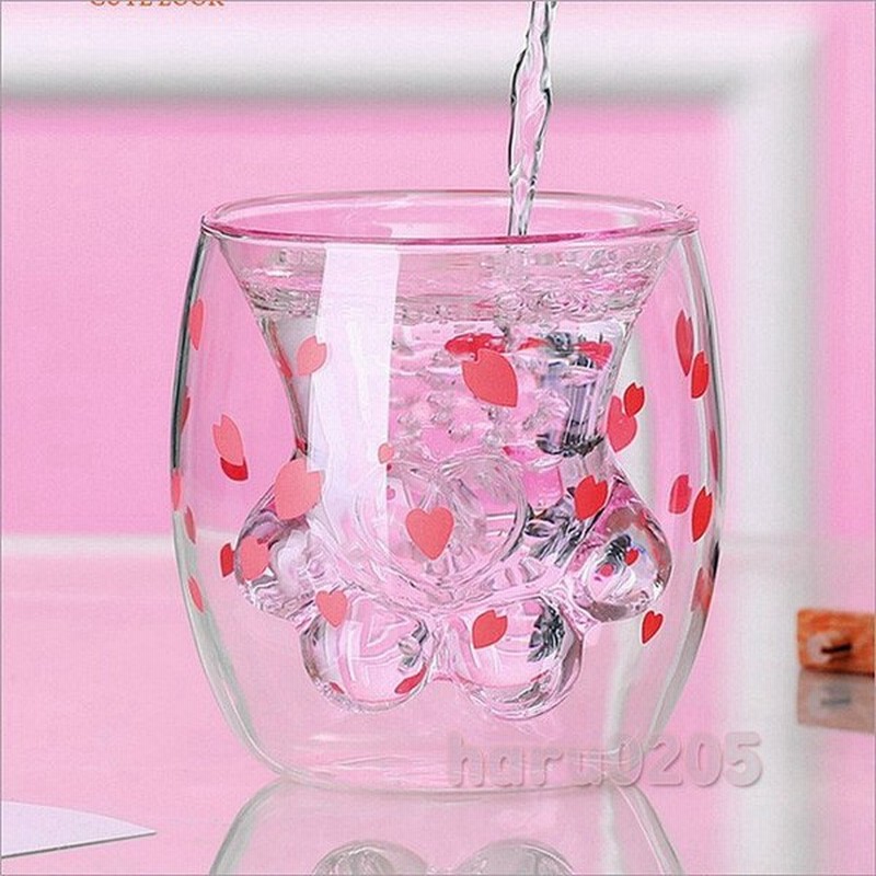 二重構造 ガラス カップ 保冷 耐熱ガラス 可愛い 猫の手 ダブルウォール コーヒーカップ ステンドグラス 2層ガラス コップ 新築 お祝い プレゼント 通販 Lineポイント最大0 5 Get Lineショッピング