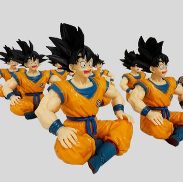 七龍珠坐姿小悟空擺件 孫悟空動漫模型二次元公仔袋裝