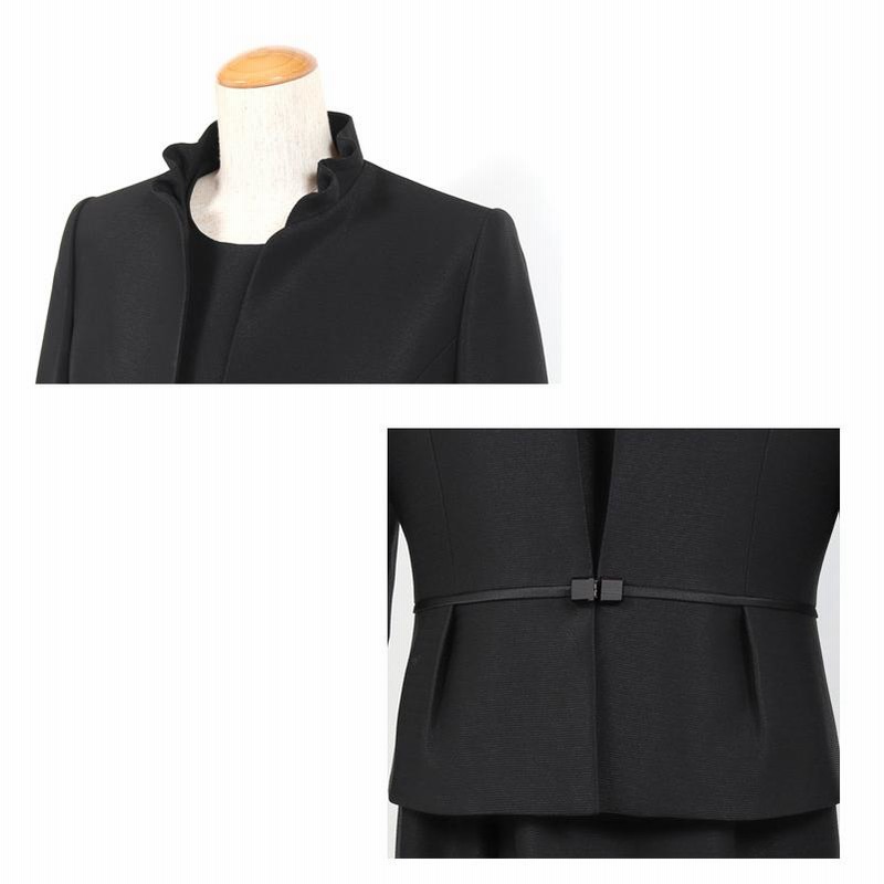 ブラックフォーマル　礼服喪服 M 喪服 レディース ブラックフォーマル 礼服 6点セット ロング丈