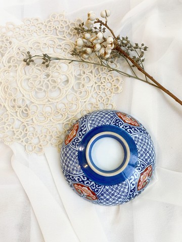 【好日戀物】日本有田焼染錦唐草小皿小物碟