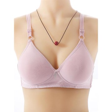 小胸舒適無鋼圈文胸中老年大碼胖媽媽內衣女薄款調整型收副乳夏季