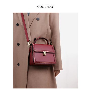 高級包包女2025新款時尚斜挎包百搭氣質鉚釘女包復古潮流新娘婚包