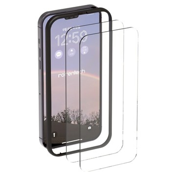 RORENTECH 防塵網iPhone鋼化玻璃螢幕保護貼  1套  iPhone 16