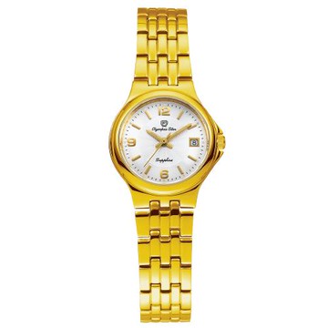 【Olympia Star 奧林比亞之星】璀耀時序石英腕錶 58010BK 白面數字