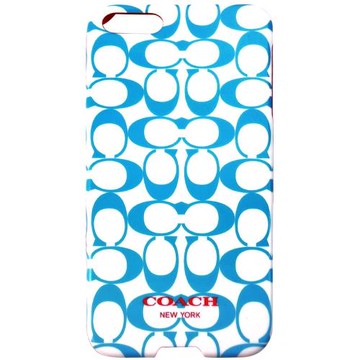 COACH 雙色 C LOGO  iPhone 5 手機保護殼(藍白)